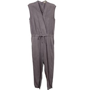 Cloth & Stone Lilac Sleeveless Drawstring Elastic Waist Pocket Jumpsuit S